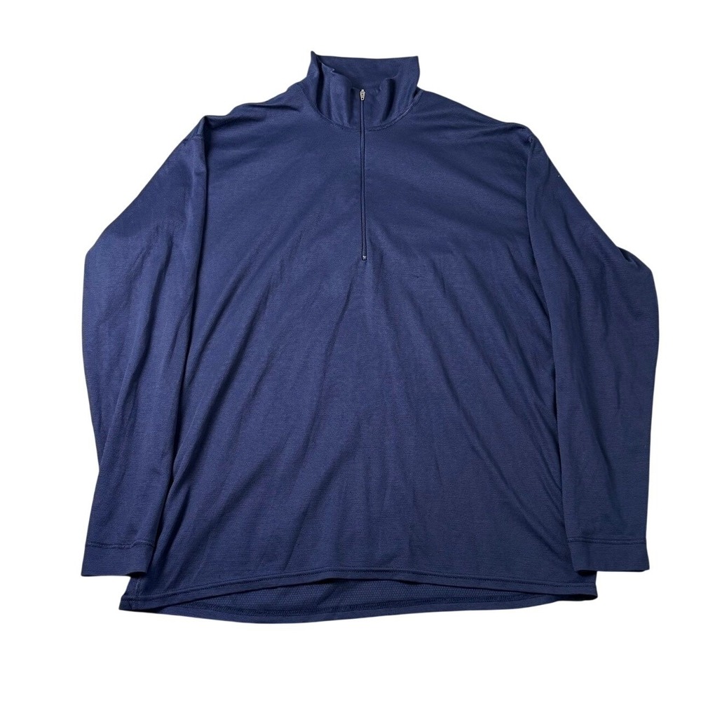 Patagonia Capilene Pullover Mens XL‎ Blue Vintage Quarter Zip Hiking Gorpcore